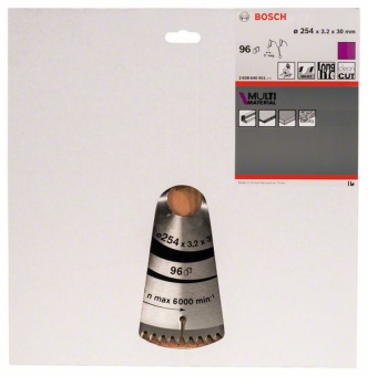Пильный диск Multi Material. 254 x 30 x 3,2 mm, 96 2608640451